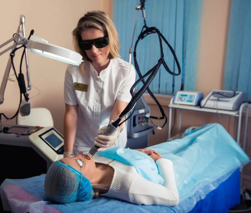 Laser apparatus for face rejuvenation